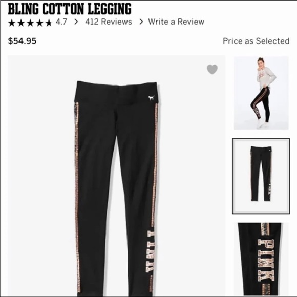 NWT VS PINK LARGE BLING SET - Picture 6 of 8